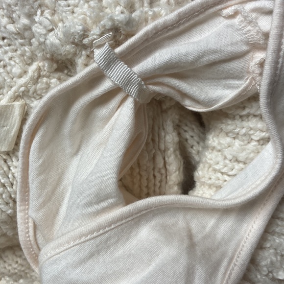Sleeping on Snow (Anthro) ❄️ Cozy knit oatmeal white sweater dress with pockets - Picture 4 of 5